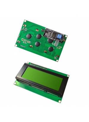 Display LCD 20x4 com backlight verde letra preta I2C